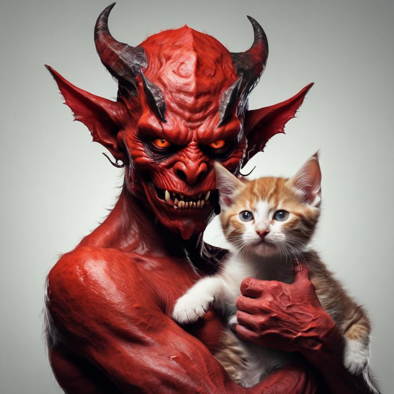 00383-A red demon holding a kitten.png